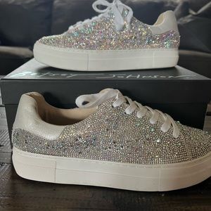 Crystal embellished sneaker
